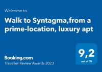 Awards Walk to Syntagma,from a prime-location, luxury apt. , Athens